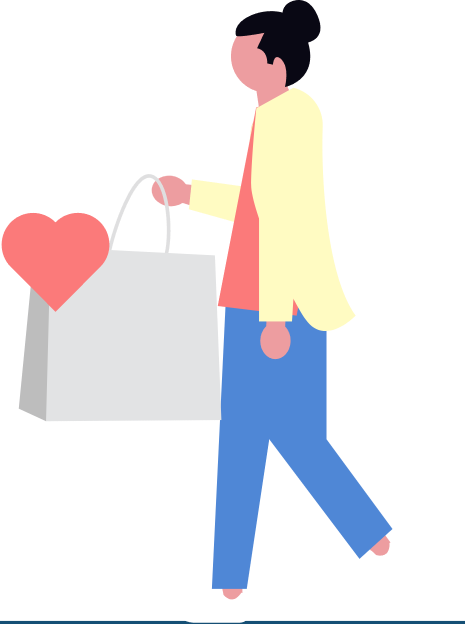 Illustrated avatar for an anonymous home-improvement customer