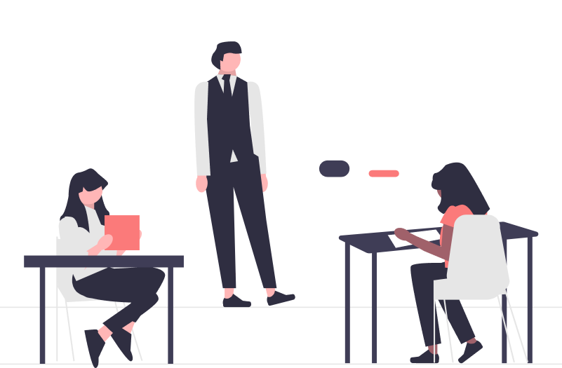 Illustrated avatar for an anonymous education customer